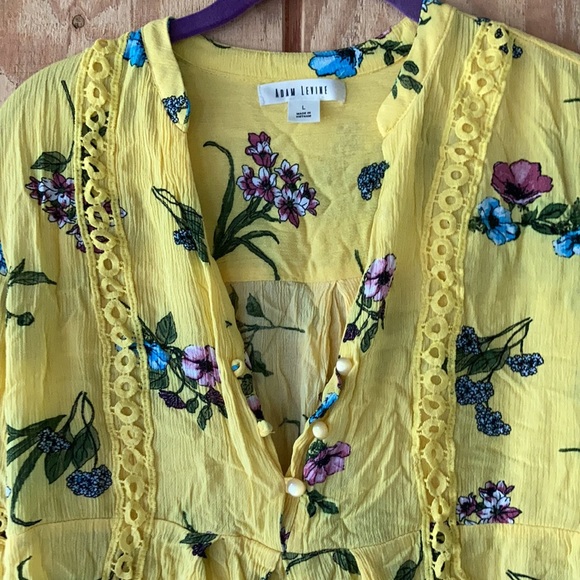 Yellow high low boho tunic - Picture 4 of 5
